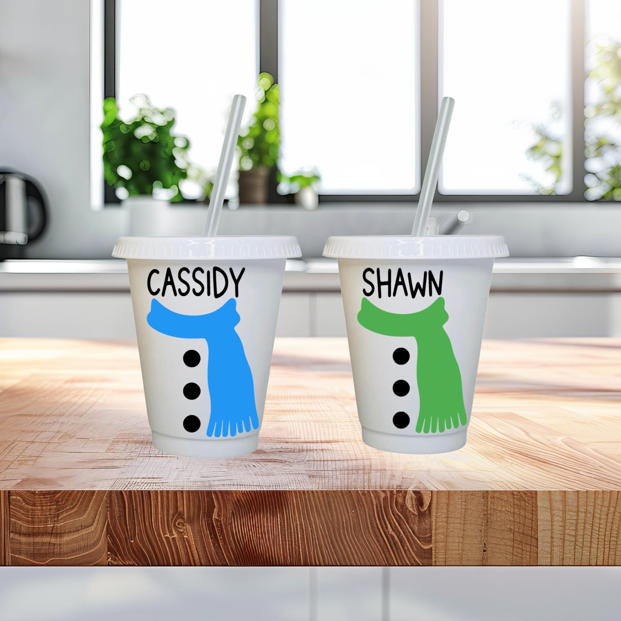 Personalized Snowman Kids Cup – Custom Christmas Tumbler